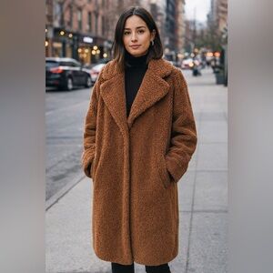 Abercrombie & Fitch Tan Teddy Jacket